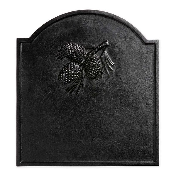 Plow Hearth Cast Iron Fireback With Pine Cone Design Reviews Wayfair